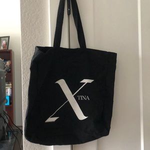 Christina Aguilera X tour black shoulder bag